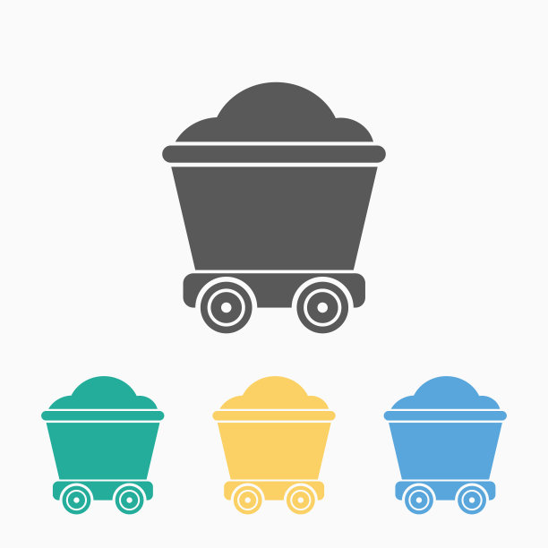 煤炭手推车图标图片下载