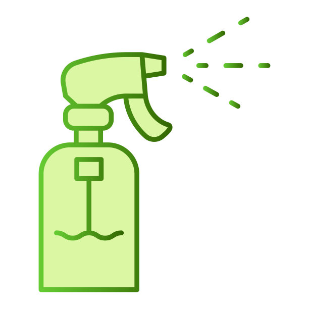 花园喷雾器平面图标。喷绿色图标在时尚的平面风格。洒水喷头渐变式设计，适用于网页和应用程序。Eps 10。图片下载