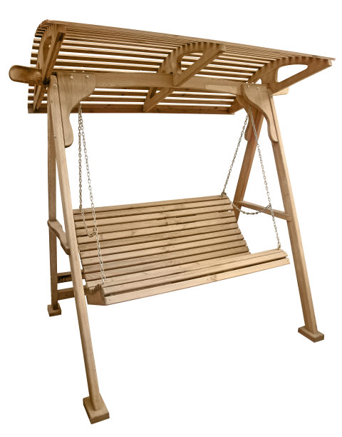 带长椅的公园秋千图片下载