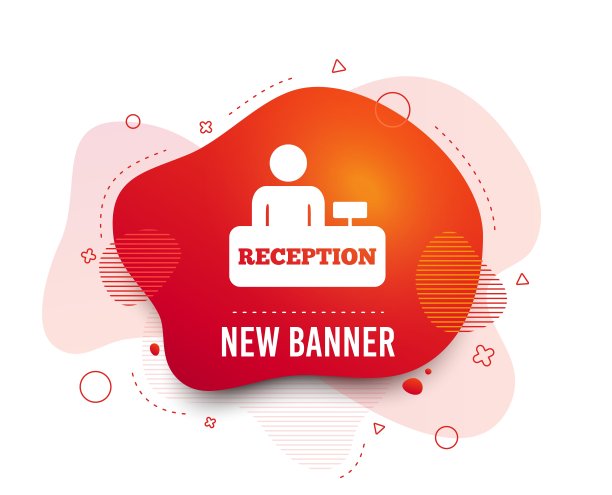 接收信号图标。酒店注册表。向量图片下载