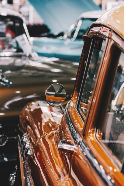 老爷车后视镜图片下载