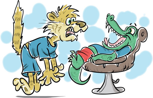 鳄鱼的牙齿惊喜图片下载