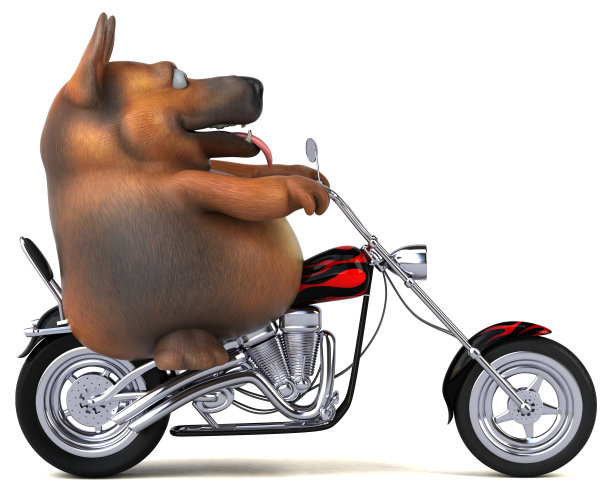 德国牧羊犬- 3D插图图片下载