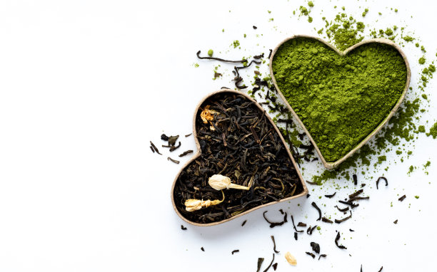 抹茶和茉莉花绿茶图片下载