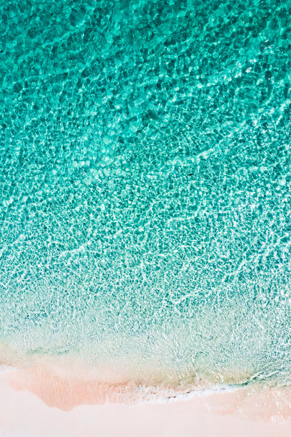 鸟瞰图的海滩在博尔德岛，缅甸图片下载