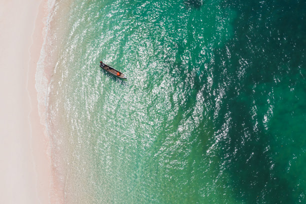 鸟瞰图萨利岛，缅甸图片下载