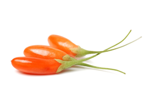 枸杞孤立在白色背景上图片下载