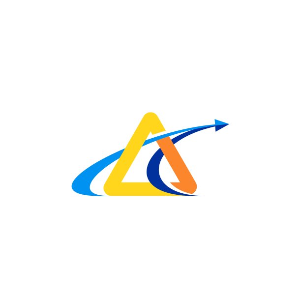 三角箭头金融标志符号图标矢量设计图片下载