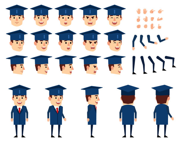 研究生创作集。各种手势，情绪，各种姿势，各种观点。创建你自己的姿势，动画图片下载