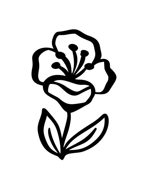 手绘矢量复古花元素-月桂叶花漩涡和羽毛。野生和自由。完美的邀请贺卡，引用博客，婚礼框架，海报图片下载