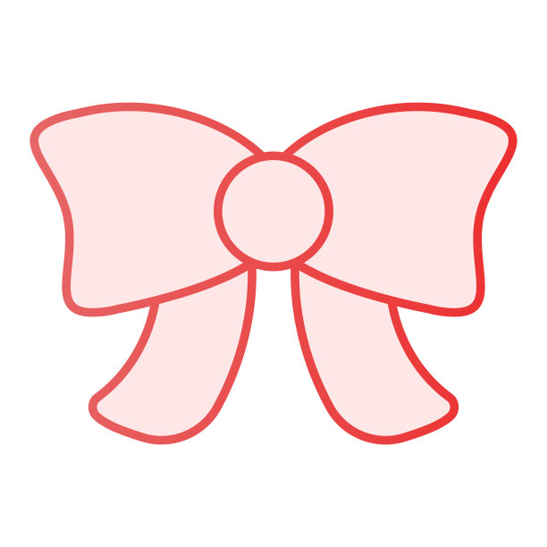 现在弓平图标。礼物装饰粉色图标在时尚的扁平风格。结梯度风格设计，为web和应用程序设计。Eps 10。图片下载