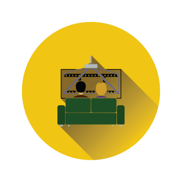 电影院的沙发图标图片下载