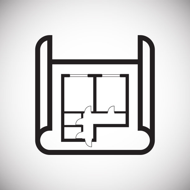 主页蓝图图标的背景图形和网页设计。简单的矢量信号。网站按钮或手机应用的互联网概念符号。图片下载
