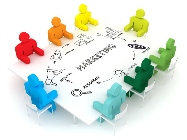 营销广告品牌经营策略团队会议图片下载