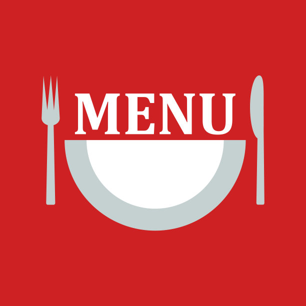 插图框架与餐厅菜单设计图片下载