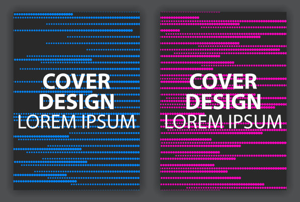 封面设计海报半色调。点，波普艺术背景设置。宣传册设计模板。矢量图图片下载