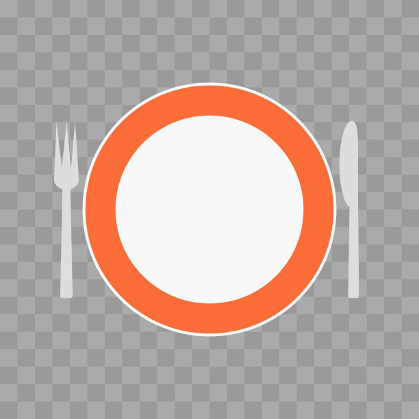 用叉子和刀装盘子图片下载
