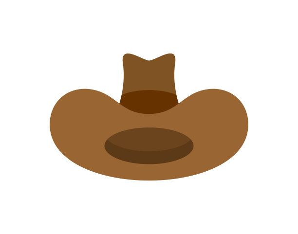 牛仔帽孤立。西方的配件。狂野西部的帽子。矢量插图图片下载