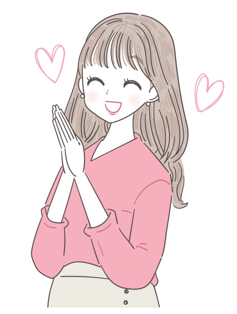 一位年轻的女士很高兴。与心。图片下载