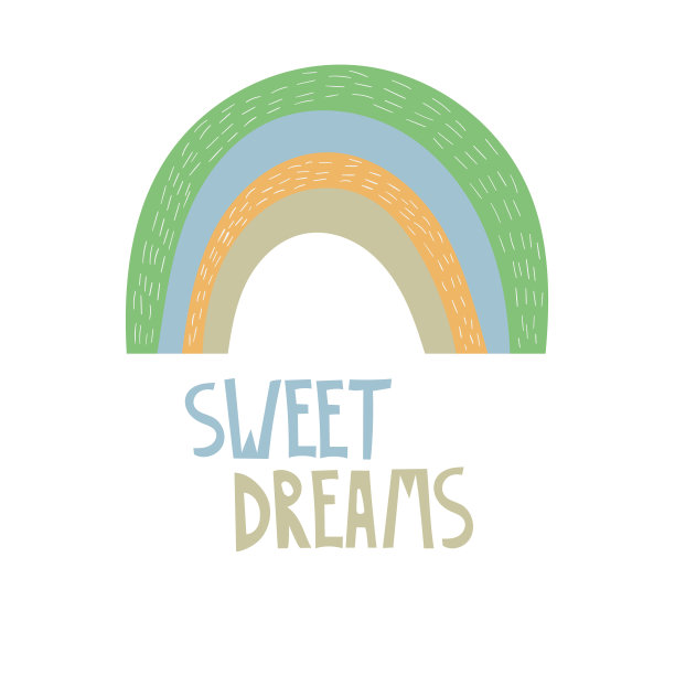 向量甜蜜的梦婴儿打印图片下载