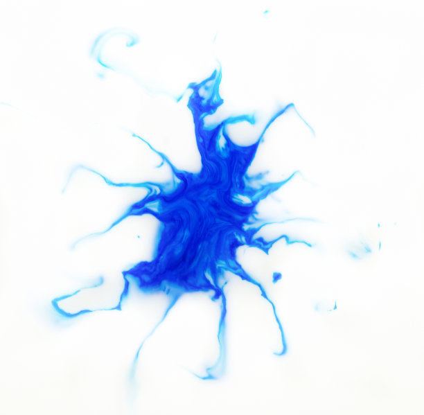 抽象美丽的蓝色大理石图案。东方风格的Ebru水彩画与丙烯颜料漩涡。时尚的色彩组合，自然奢华。图片下载