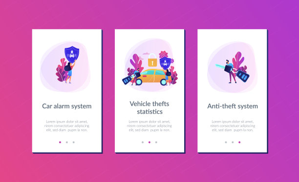 汽车报警系统app接口模板。图片下载
