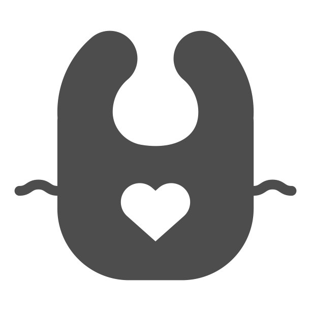 婴儿围裙固体图标。Bib矢量插图孤立在白色。婴儿服装字形风格设计，为网页和应用程序设计。Eps 10。图片下载