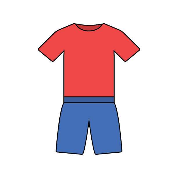 健身制服的平面设计图标图片下载