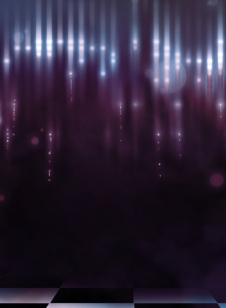 三维插图的俱乐部内部与白色闪光图片下载