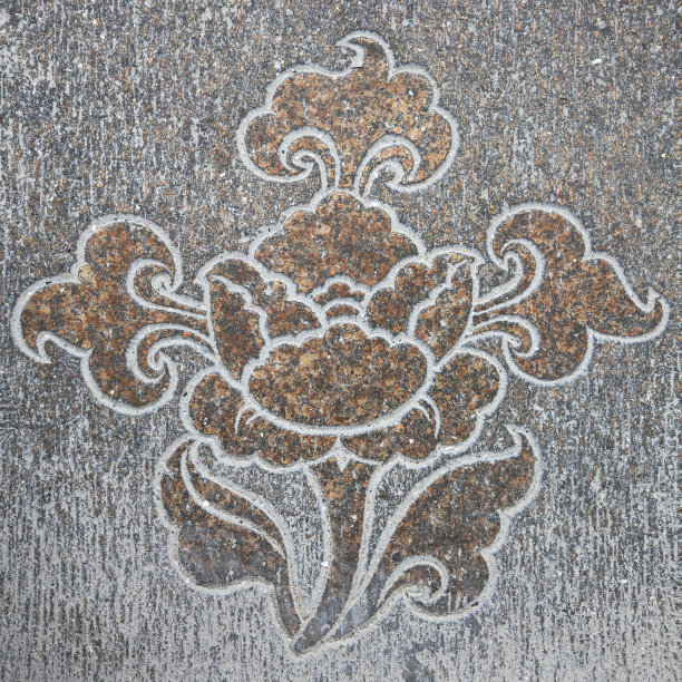 中国上海玉佛寺的石雕花雕图片下载