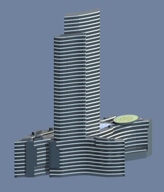 伦巴迪亚宫，米兰，波塔纽瓦摩天大楼。伦巴蒂大区区域。意大利。3 d渲染图片下载