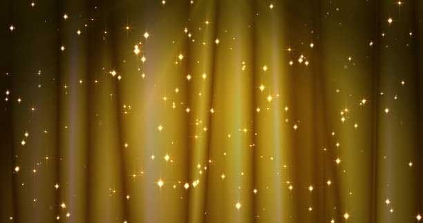 金色的圣诞快乐背景与金色的星星。情人节的墙纸图片下载