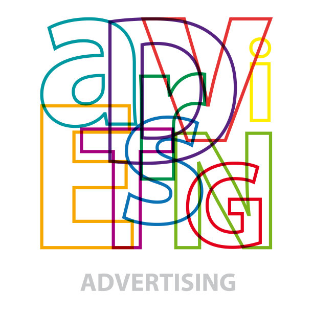 向量的广告。破碎的文本图片下载