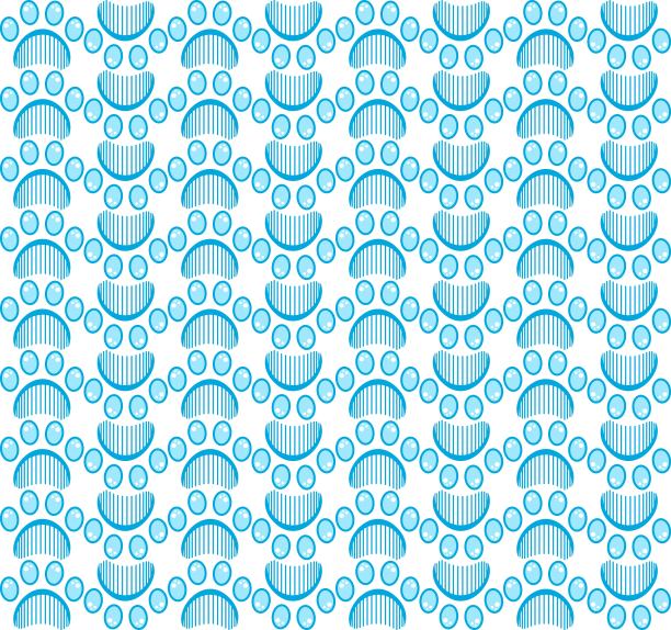 爪印无缝矢量模式图片下载