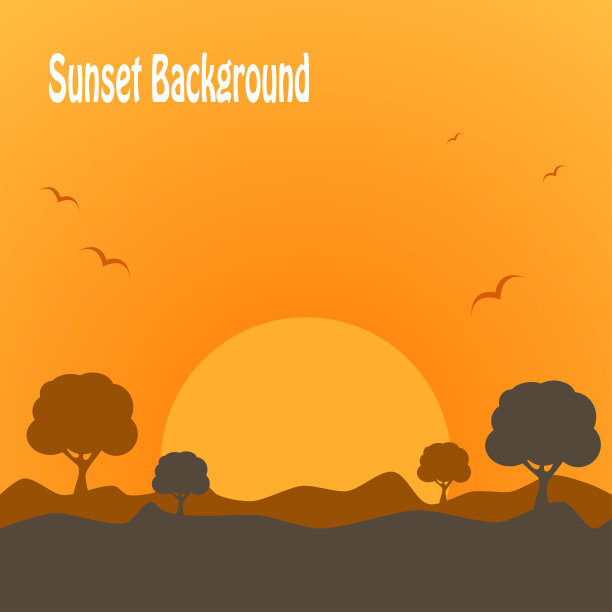 沙漠日落自然背景图片下载