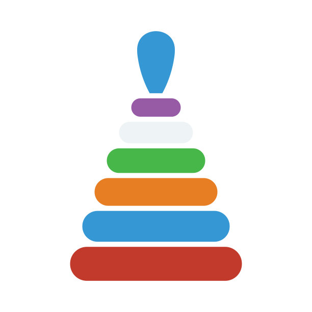 金字塔玩具图标图片下载