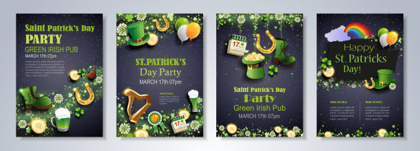 圣帕特里克节的传单图片下载