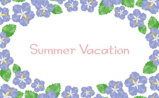 木槿水彩背景图片下载