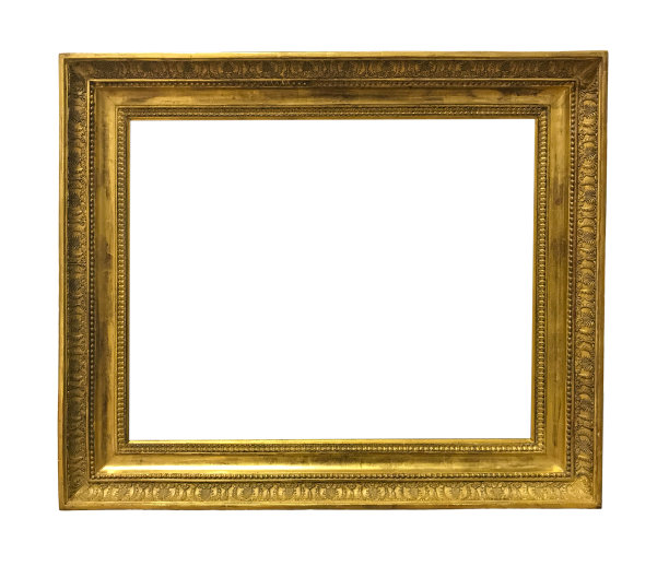 古色古香的金色纹理杰作框架图片下载