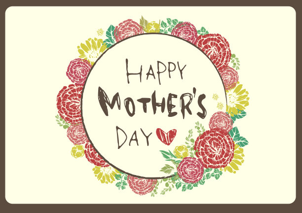 母亲节康乃馨插画素材向量图片下载