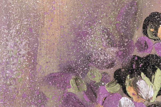 抽象艺术背景手绘丙烯画。图片下载