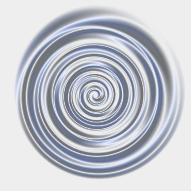 抽象的银色和蓝色漩涡在白色的背景图片下载