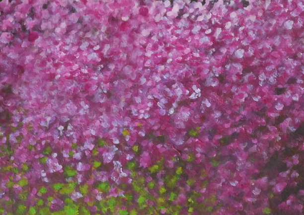 背景图像的画布上画有粉红色的油画颜料图片下载