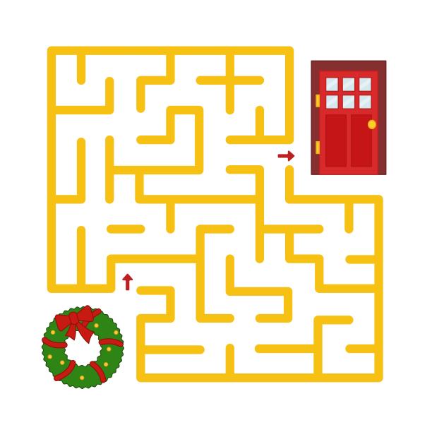 儿童迷宫游戏。图片下载