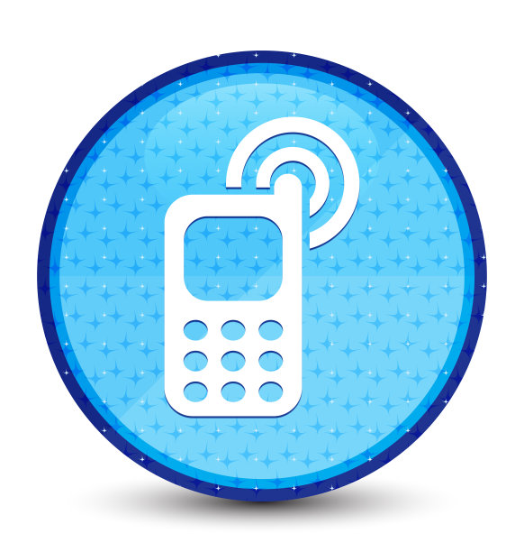 手机铃声图标银河青蓝圆形按钮图片下载