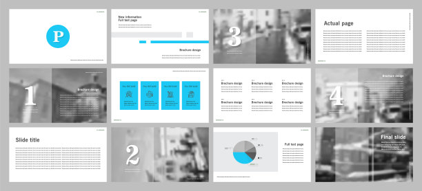 这个模板是最好的商业演示，用于市场营销和广告，传单和横幅，年度报告。元素在一个深灰色的背景图片下载
