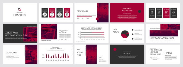 这个模板是最好的商业演示，用于市场营销和广告，传单和横幅，年度报告。元素在一个深灰色的背景图片下载