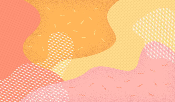 波普艺术风格的抽象背景。复古的八九十年代风格。素材图片