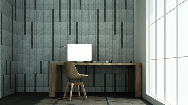 放松空间内部最小和墙壁装饰空在公寓- 3D渲染图片下载