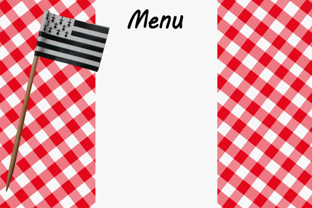 菜单布列塔尼餐厅图片下载